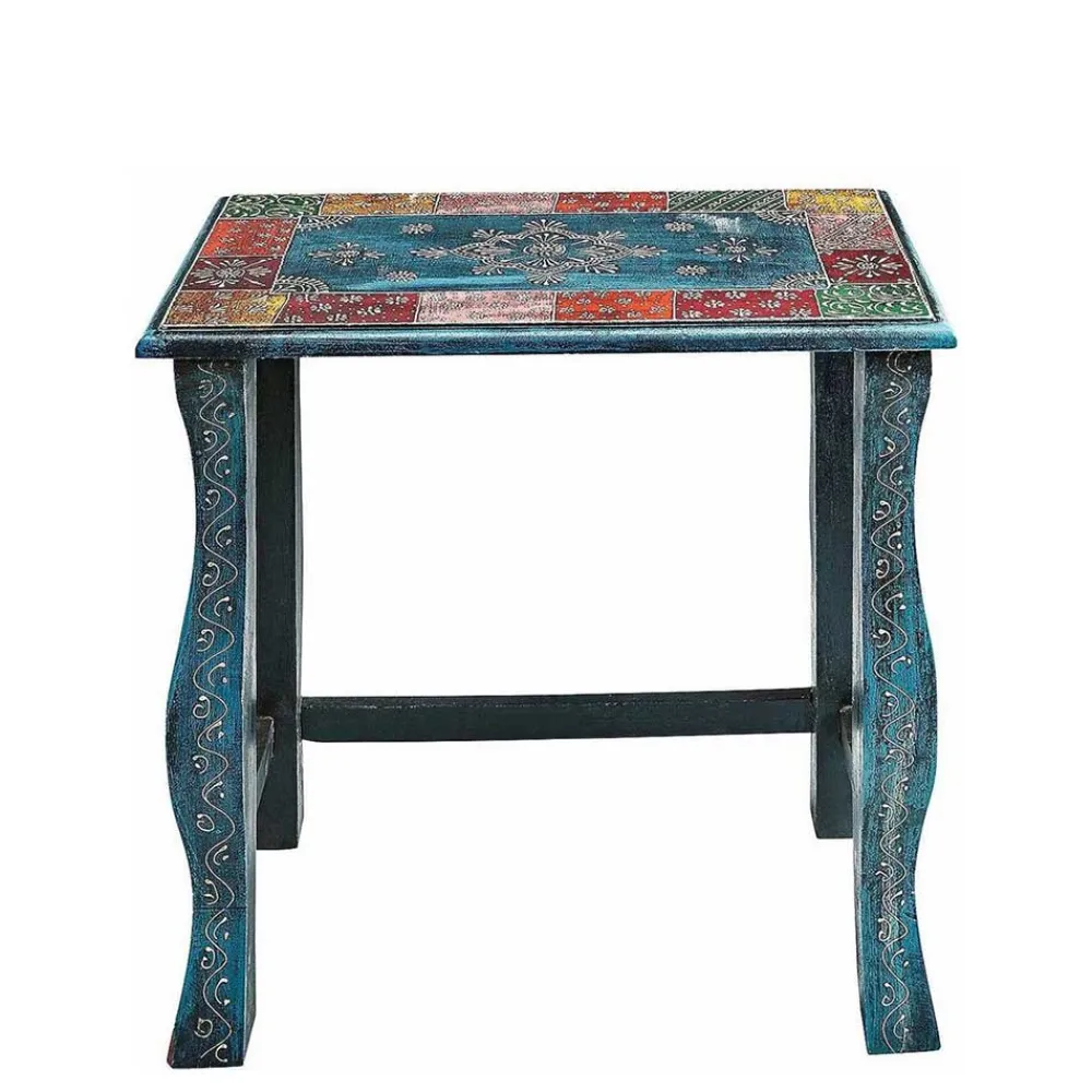 Wohnen Tische<Toller Dreisatztisch in Blau & Bunt - Faneno (dreiteilig)