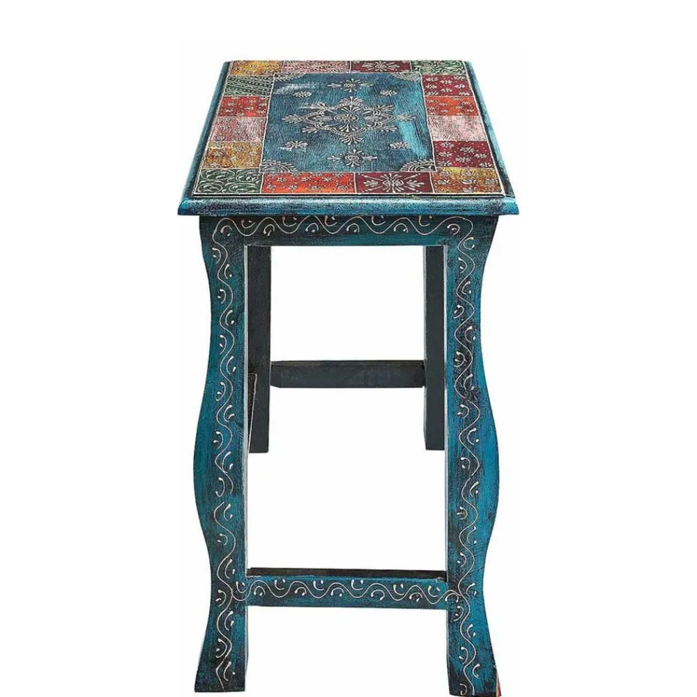 Wohnen Tische<Toller Dreisatztisch in Blau & Bunt - Faneno (dreiteilig)