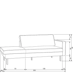 Wohnen Sofas<Tolles Retro Sofa Cumagon mit Samt in Blau
