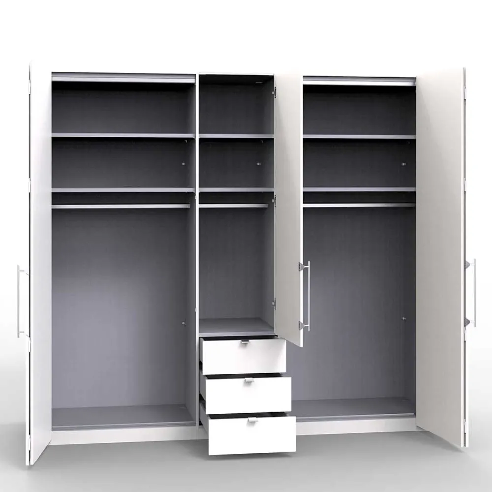 Wohnen Kleiderschränke|Schränke<Top Schlafzimmerschrank mit 2 Falttüren & Tür - Vaclyn
