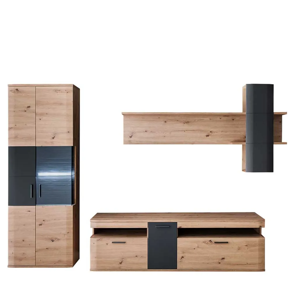 Wohnen Wohnwände<Topp Design Anbauwand Set - Vecenda (dreiteilig)