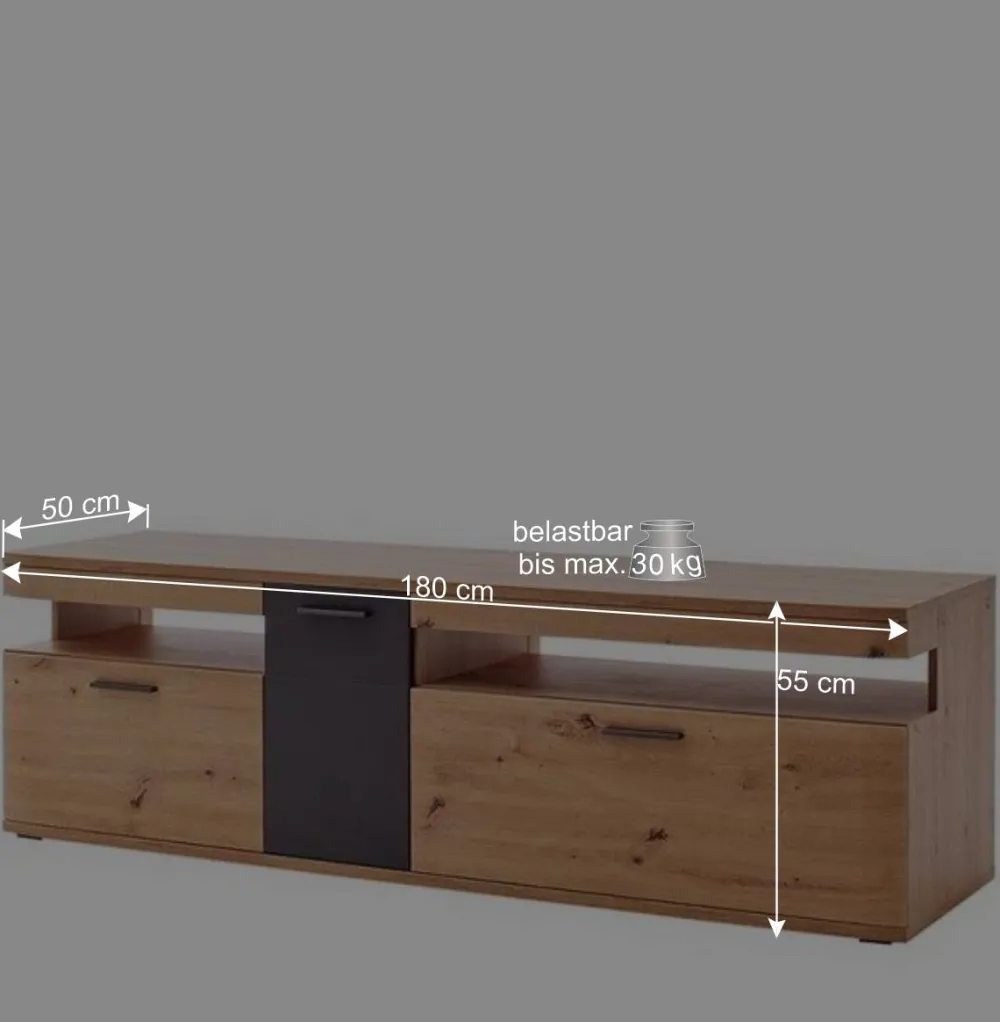 Wohnen Wohnwände<Topp Design Anbauwand Set - Vecenda (dreiteilig)