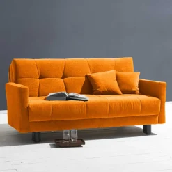 Wohnen Sofas<Topp Schlafcouch in Gelb Flachgewebe - Gatria