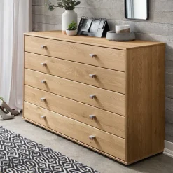 Wohnen Sideboards<Topp Schlafzimmer Holzkommode 141x86x43 cm - Emdsiva