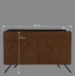 Wohnen Sideboards<Türen Kommode mit Esche Furnier Front - Lirou