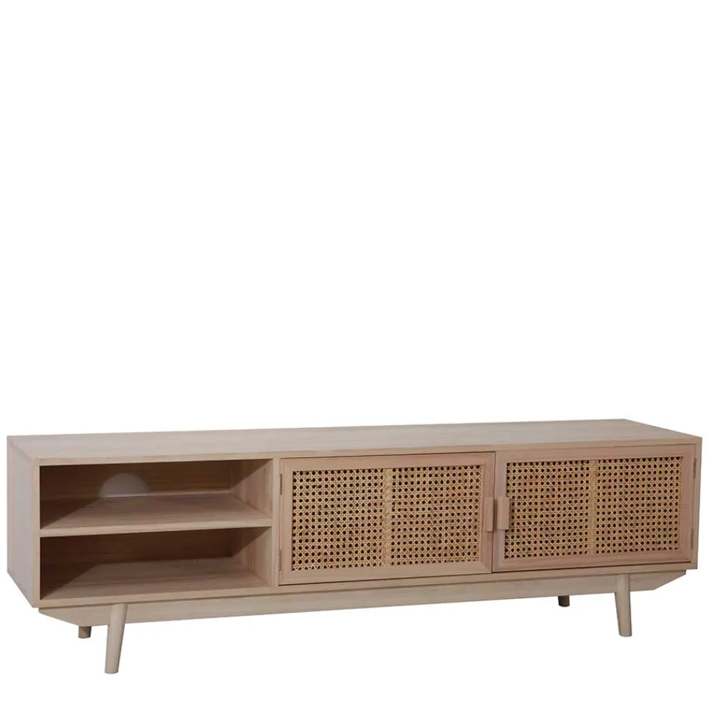 Wohnen Tv & Hifi-Möbel|Lowboards<Trend Design Lowboard mit Wiener Geflecht Türen - Oncinasa