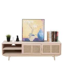 Wohnen Tv & Hifi-Möbel|Lowboards<Trend Design Lowboard mit Wiener Geflecht Türen - Oncinasa