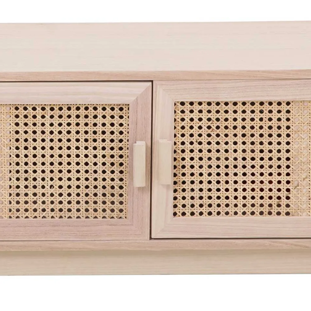 Wohnen Tv & Hifi-Möbel|Lowboards<Trend Design Lowboard mit Wiener Geflecht Türen - Oncinasa