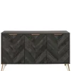Wohnen Sideboards<Türen-Kommode in Holzoptik Black Wash - Salivi V