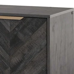 Wohnen Sideboards<Türen-Kommode in Holzoptik Black Wash - Salivi V