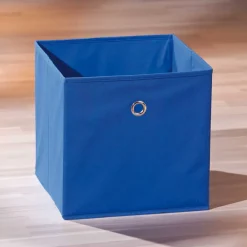 Wohnen Regale<Treppenregal Raumteiler mit 6 Textil Boxen - Charlena