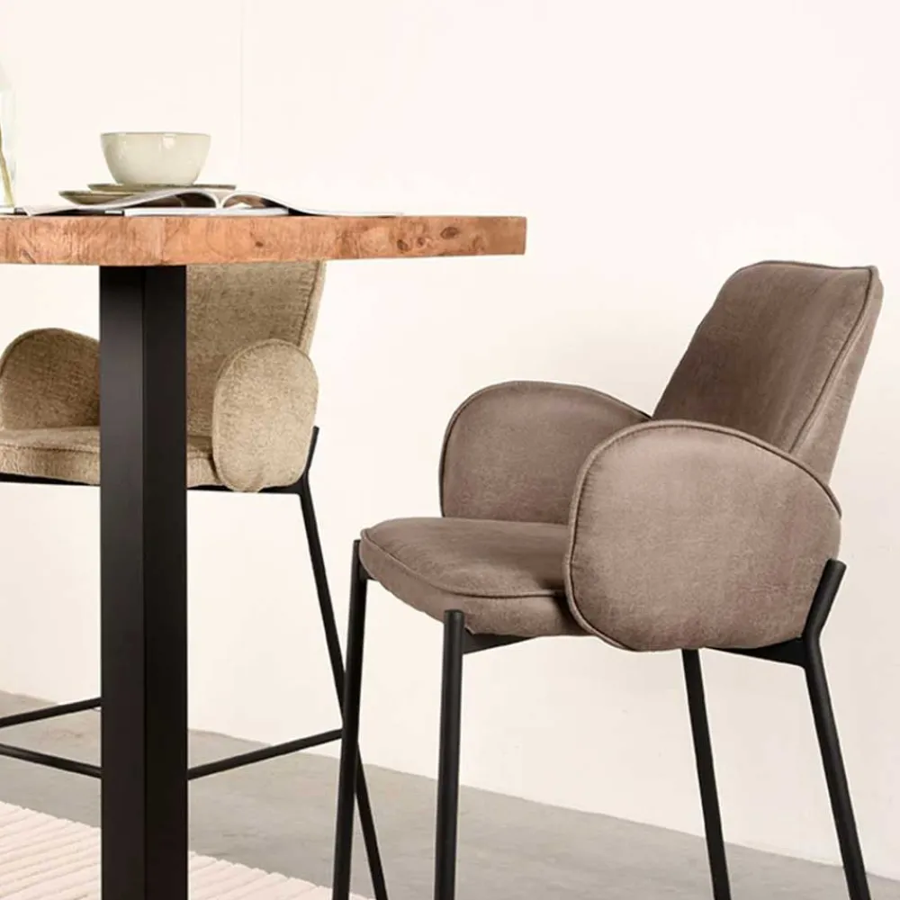 Wohnen Hocker<Tresenstuhl mit 78 cm Sitzhöhe - Canja (2er Set)