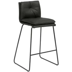 Wohnen Hocker<Tresenstuhl mit 67cm Sitzhöhe in Anthrazit - Tonadella