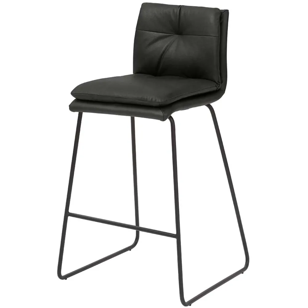 Wohnen Hocker<Tresenstuhl mit 67cm Sitzhöhe in Anthrazit - Tonadella