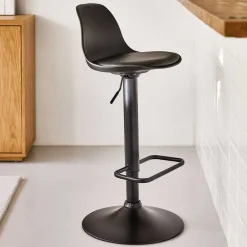 Wohnen Hocker<Tresenstuhl mit Schalensitz & Tellerfuß - Durencas (2er Set)