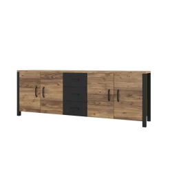 Wohnen Sideboards<4-türige Anrichte mit drei Schubladen - Simeona