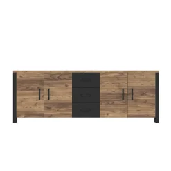 Wohnen Sideboards<4-türige Anrichte mit drei Schubladen - Simeona