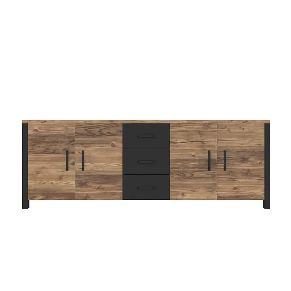 Wohnen Sideboards<4-türige Anrichte mit drei Schubladen - Simeona