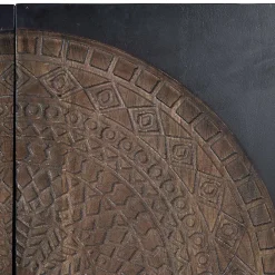 Wohnen Sideboards<4-türige Design Kommode mit Mandala Schnitzerei - Synessa