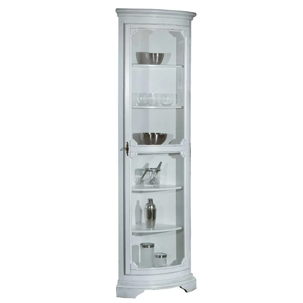 Wohnen Vitrinen<1-türige Eckvitrine im Vintage Design - Zarinas