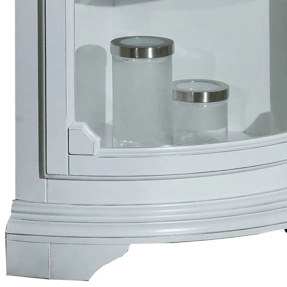 Wohnen Vitrinen<1-türige Eckvitrine im Vintage Design - Zarinas