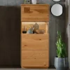 Wohnen Highboards|Vitrinen<1-türige Highboard Vitrine aus Wildeiche - Millena