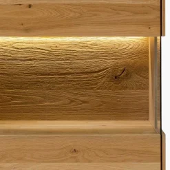 Wohnen Highboards|Vitrinen<1-türige Highboard Vitrine aus Wildeiche - Millena