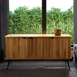 Wohnen Sideboards<3-türige Holzkommode aus Wildeiche massiv - Casarius