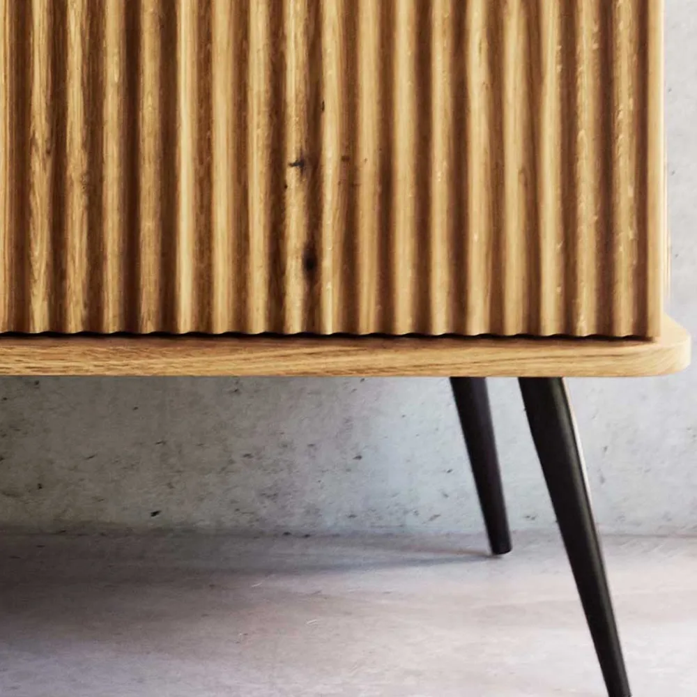Wohnen Sideboards<3-türige Holzkommode aus Wildeiche massiv - Casarius