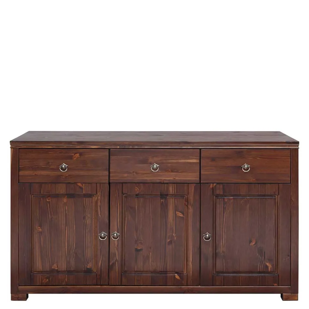 Wohnen Sideboards<3-türige Holzkommode mit 3 Schubladen - Luvin