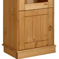 Wohnen Vitrinen<1-türige Kiefernholz-Vitrine im Landhausstil - Goro