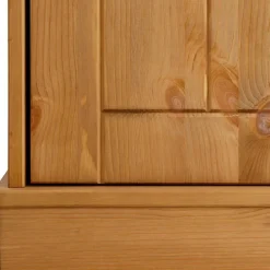 Wohnen Vitrinen<1-türige Kiefernholz-Vitrine im Landhausstil - Goro