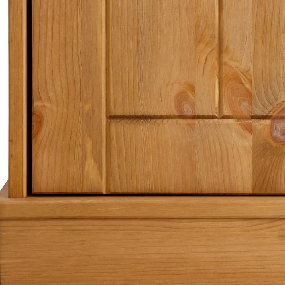 Wohnen Vitrinen<1-türige Kiefernholz-Vitrine im Landhausstil - Goro