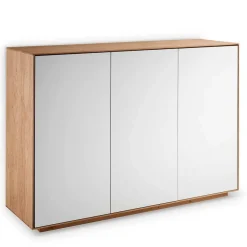 Wohnen Sideboards<3-türige Kommode aus Asteiche Massivholz - Zonga