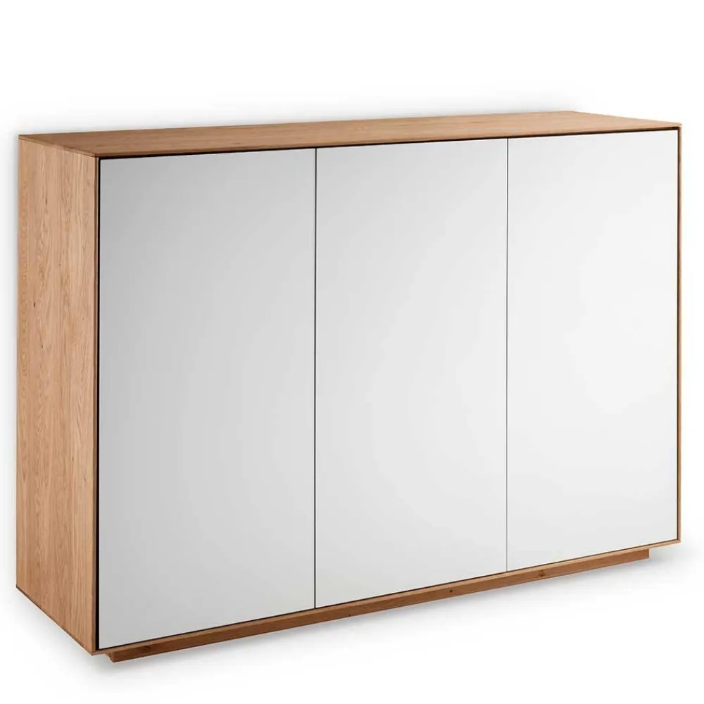 Wohnen Sideboards<3-türige Kommode aus Asteiche Massivholz - Zonga
