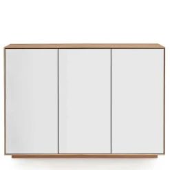 Wohnen Sideboards<3-türige Kommode aus Asteiche Massivholz - Zonga