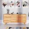 Wohnen Tv & Hifi-Möbel|Lowboards<3-türige Kommode aus Holz Kernbuche - Junola