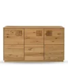 Wohnen Sideboards<3-türige Kommode aus Wildeiche Massivholz - Millena