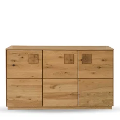 Wohnen Sideboards<3-türige Kommode aus Wildeiche Massivholz - Millena
