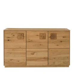 Wohnen Sideboards<3-türige Kommode aus Wildeiche Massivholz - Millena