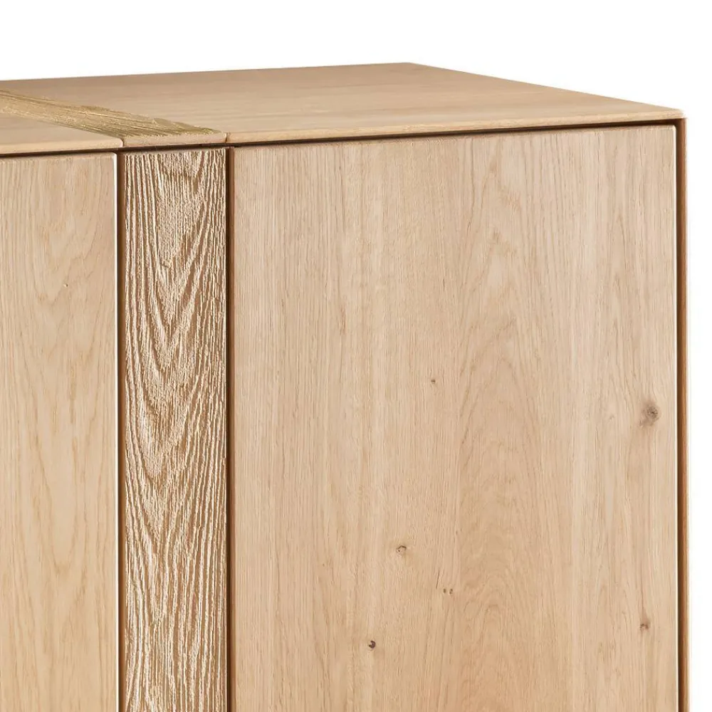 Wohnen Sideboards<3-türige Kommode aus Wildeiche Massivholz - Barrios
