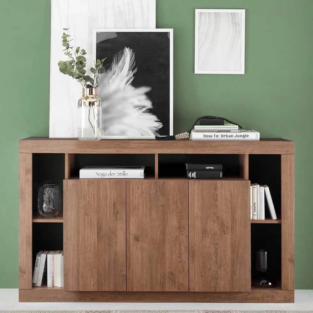 Wohnen Sideboards<3-türige Kommode mit 6 offenen Fächern - Cosmonata