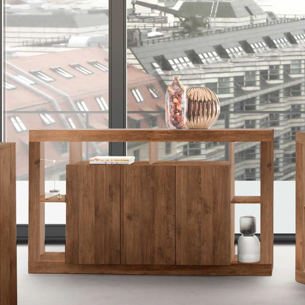 Wohnen Sideboards<3-türige Kommode mit 6 offenen Fächern - Cosmonata