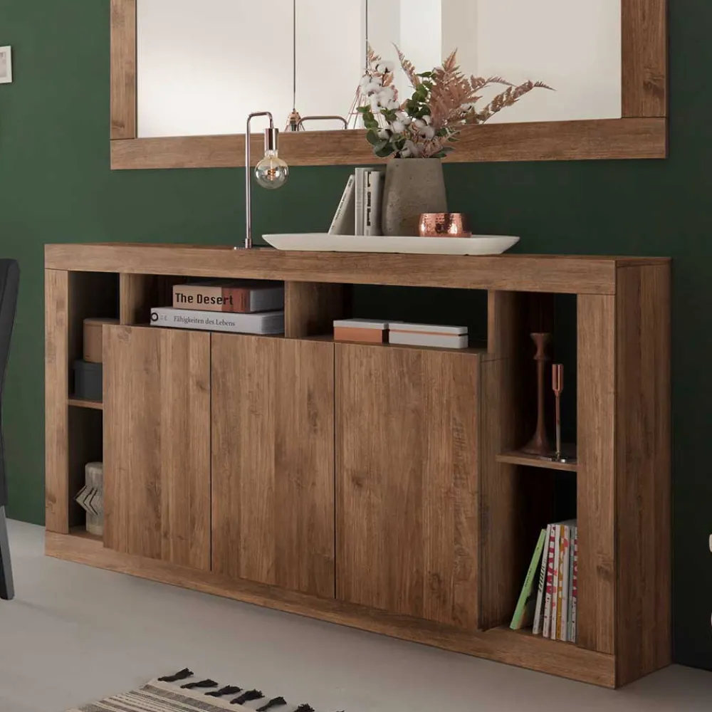 Wohnen Sideboards<3-türige Kommode mit 6 offenen Fächern - Cosmonata