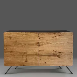 Wohnen Sideboards<2-türige Kommode mit Eiche Furnier Front - Yestinas