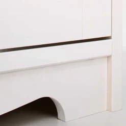 Wohnen Sideboards<3-türige Landhaus Kommode in Weiß & Honig - Ribeiro