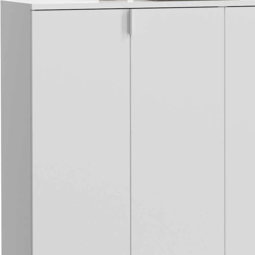 Wohnen Schränke<6-türige Schuhkommode in Weiß - Ejulia (dreiteilig)
