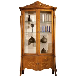 Wohnen Vitrinen<4-türige Vitrine im Italienischem Stil - Carlenna III