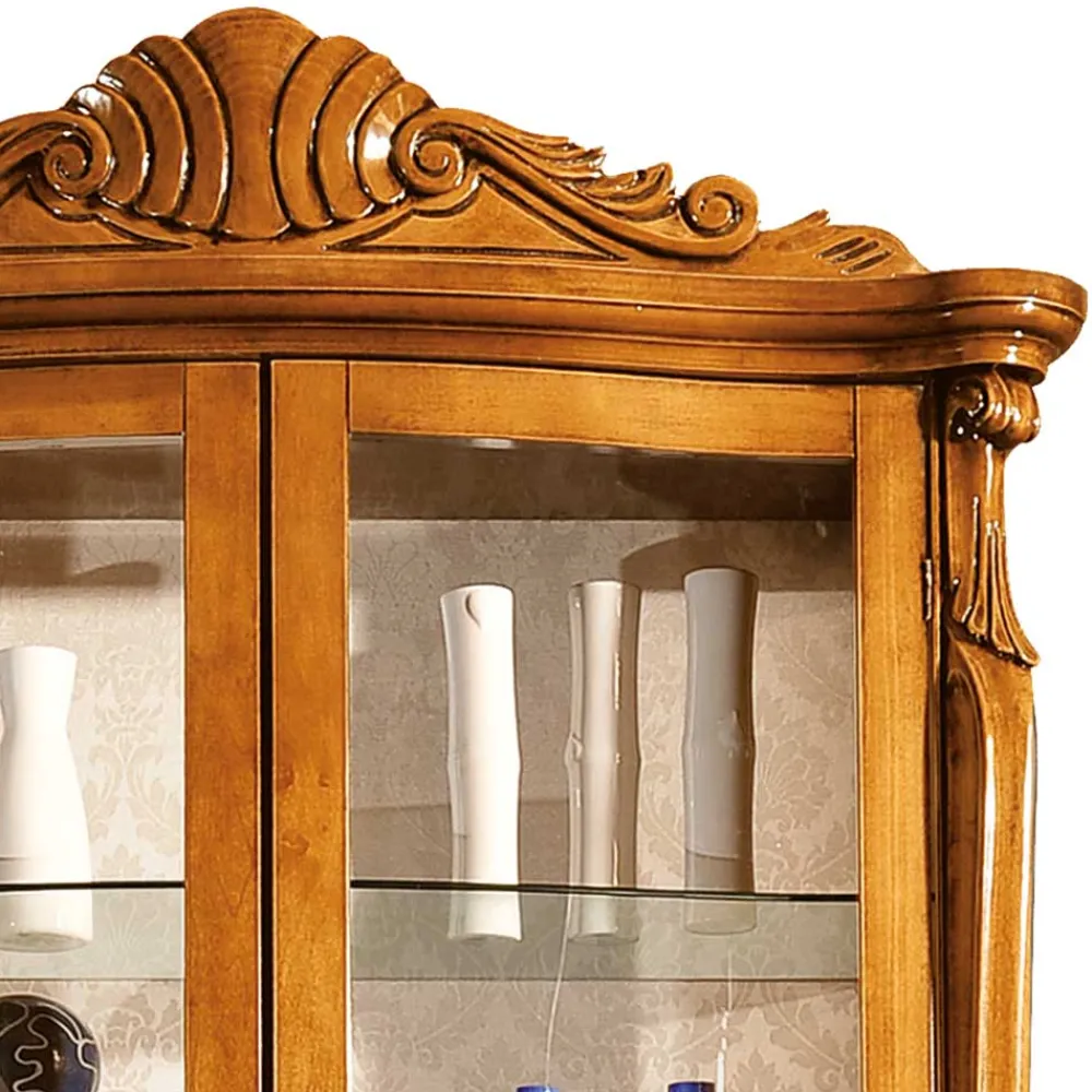 Wohnen Vitrinen<4-türige Vitrine im Italienischem Stil - Carlenna III