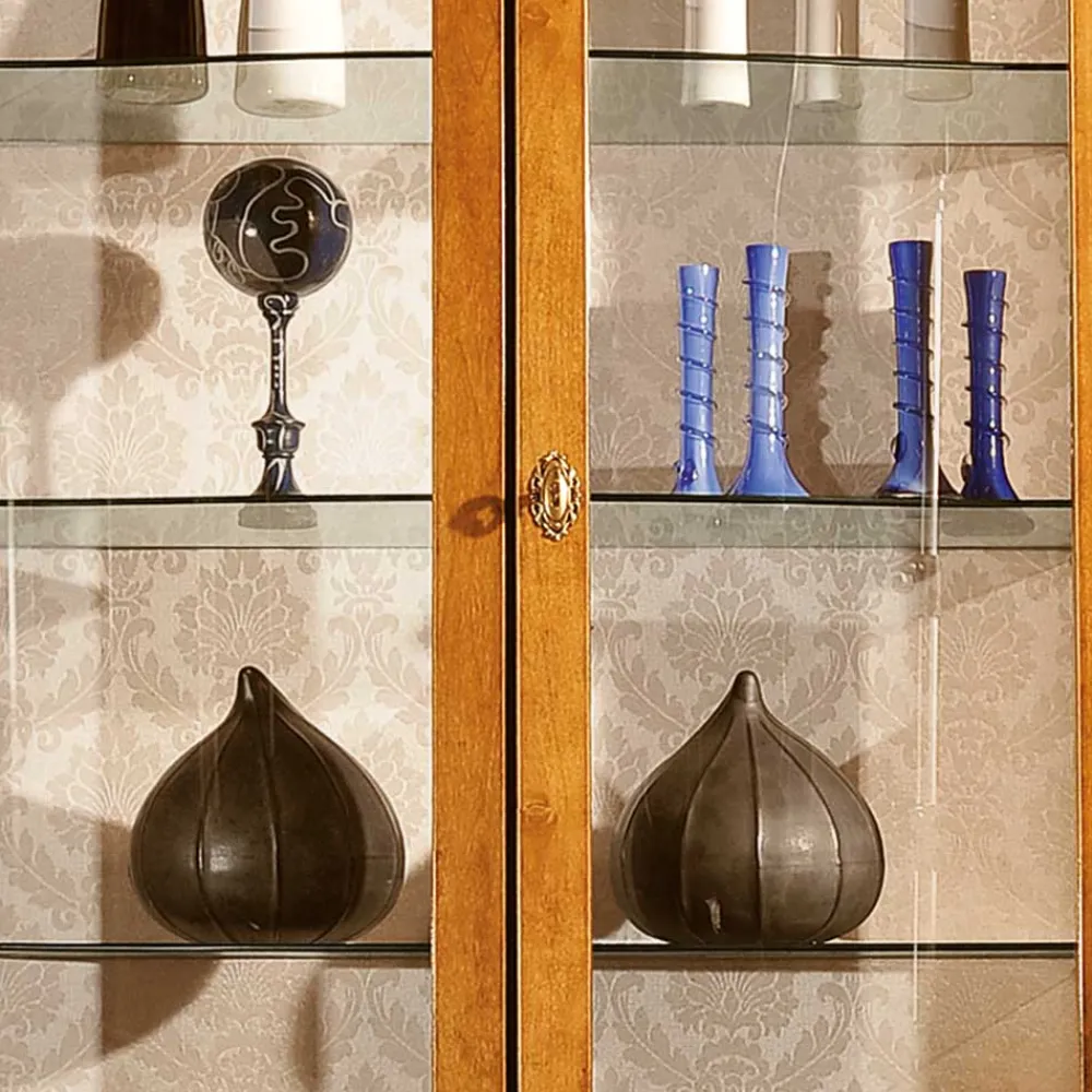 Wohnen Vitrinen<4-türige Vitrine im Italienischem Stil - Carlenna III